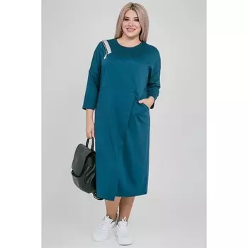 Платье женское, размер 54, цвет бирюзовый