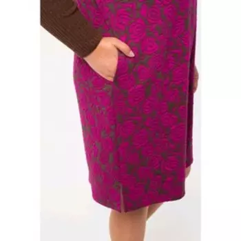 Платье женское, размер 54, цвет фуксия