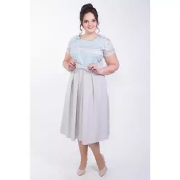 Платье женское, размер 54, цвет серый