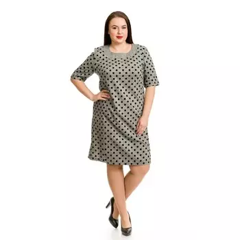 Платье женское, размер 54, цвет серый