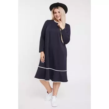 Платье женское, размер 54, цвет синий