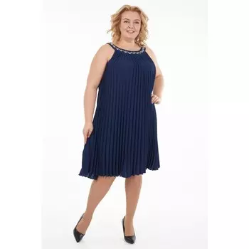 Платье женское, размер 54, цвет синий