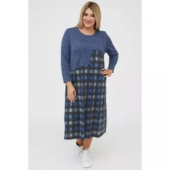 Платье женское, размер 54, цвет синий