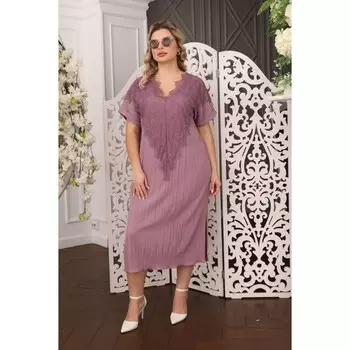 Платье женское, размер 54, цвет сиреневый