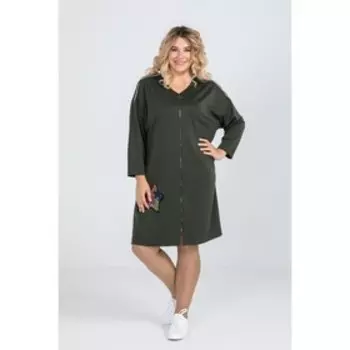 Платье женское, размер 54, цвет зелёный