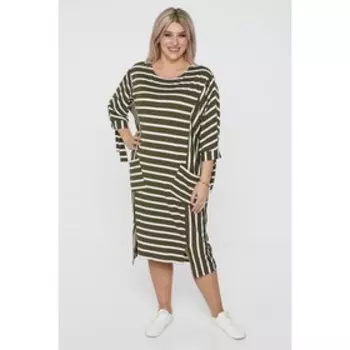 Платье женское, размер 54, цвет зелёный