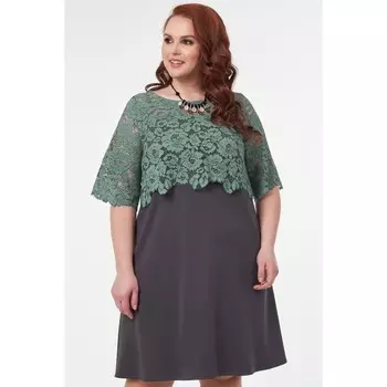 Платье женское, размер 54, цвет зелёный