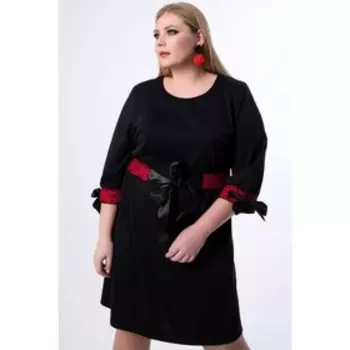 Платье женское, размер 56, цвет чёрный