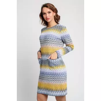 Платье женское, размер 56, цвет горчица