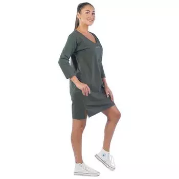 Платье женское, размер 56, цвет хаки