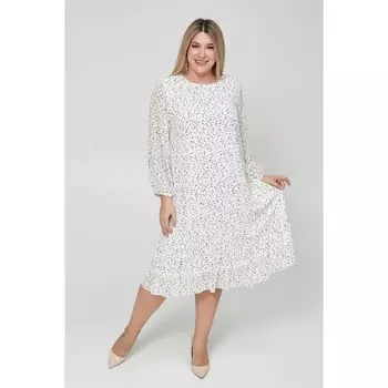 Платье женское, размер 56, цвет молочный