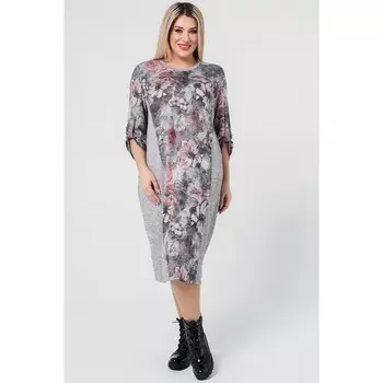 Платье женское, размер 56, цвет розовый