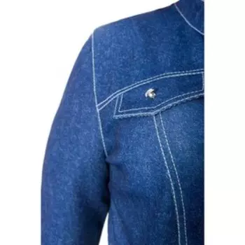 Платье женское, размер 56, цвет синий