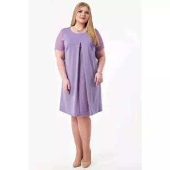 Платье женское, размер 56, цвет сиреневый