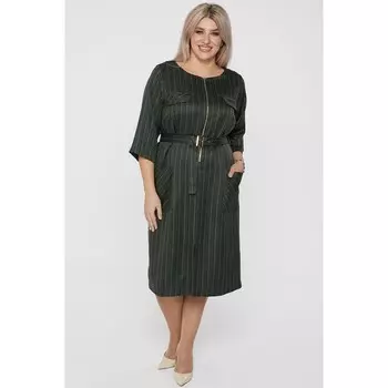 Платье женское, размер 56, цвет зелёный