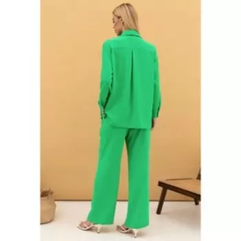 Комплект женский: рубашка, брюки, размер 58
