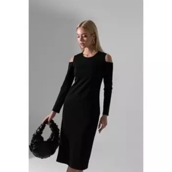 Платье женское, размер 58, цвет черный