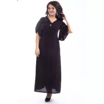 Платье женское, размер 58, цвет чёрный, розовый