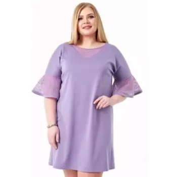 Платье женское, размер 58, цвет фиолетовый