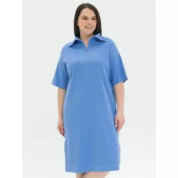 Платье женское, размер 58, цвет голубой