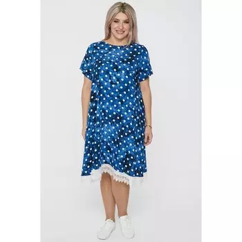 Платье женское, размер 58, цвет синий