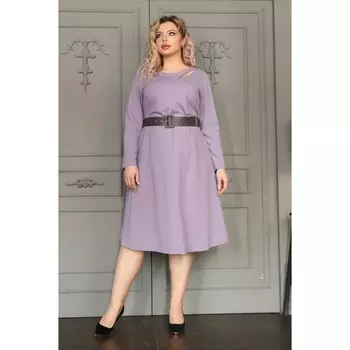 Платье женское, размер 58, цвет сиреневый