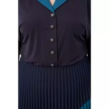 Платье женское, размер 60, цвет синий