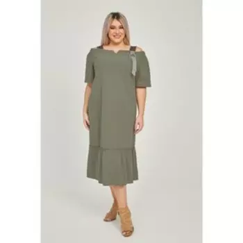 Платье женское, размер 60, цвет зелёный