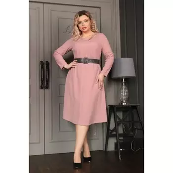 Платье женское, размер 62, цвет розовый