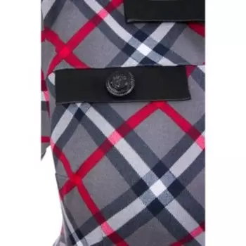 Платье женское, размер 62, цвет серый