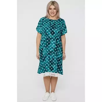 Платье женское, размер 68, цвет светло-зелёный