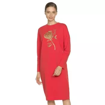 Платье женское, размер M, цвет красный