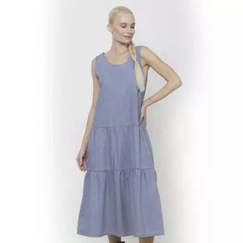 Платье женское, размер XS, цвет голубой