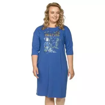 Платье женское, размер XXL, цвет тёмно-синий