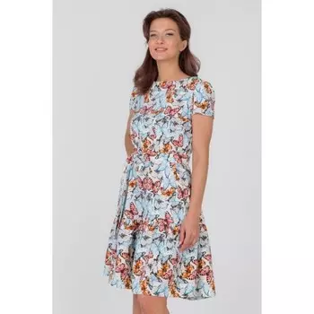 Платье женское с поясом, размер 42