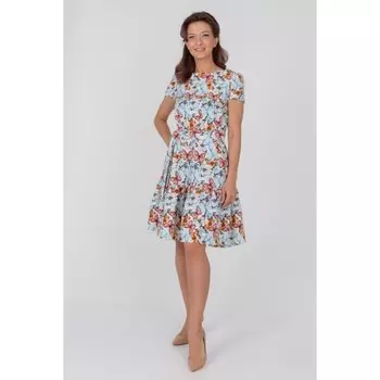 Платье женское с поясом, размер 44