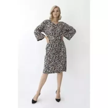 Платье женское с поясом, размер 50