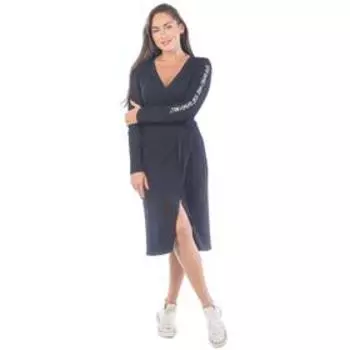 Платье женское Stop asking, размер 50, цвет тёмно-синий