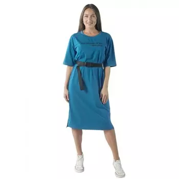 Платье женское too blessed to be stressed, размер 44, цвет индиго