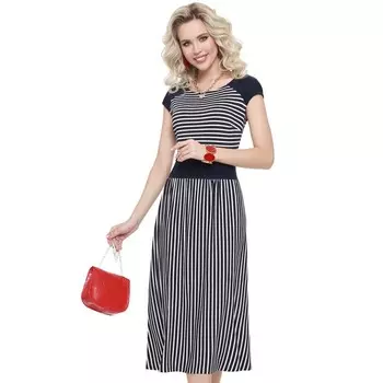 Платье женское «Удачная полоса», размер 56