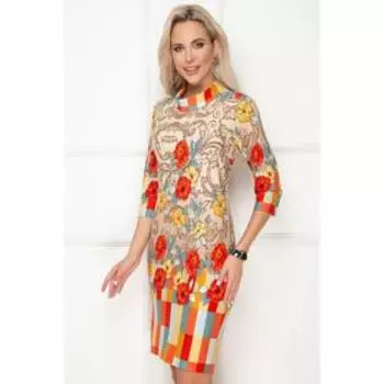 Платье женское «Улдерико бейж роуз», размер 52