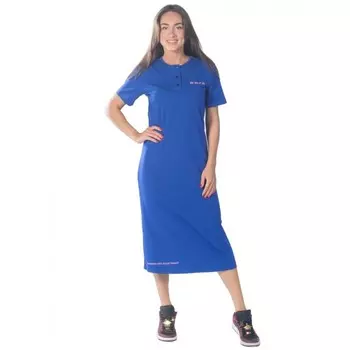 Платье женское W.W.F.H., размер 46, цвет василёк