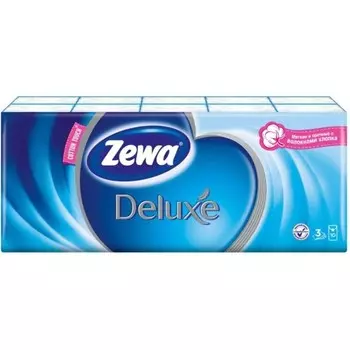 Платочки Zewa Deluxe, 10 штук