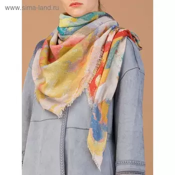 Платок женский 135×135 см, коричневый