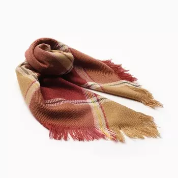 Платок женский, цвет коричневый, размер 75х75 см