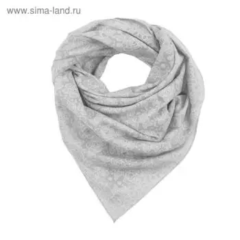 Платок женский, цвет серый, размер 70х70