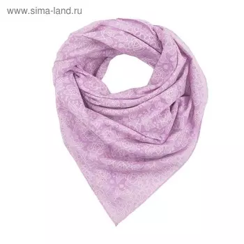 Платок женский, цвет сиреневый, размер 70х70