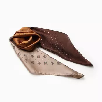 Платок женский MINAKU 70*70 см, бронзовый