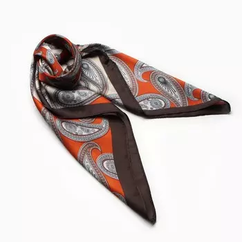 Платок женский MINAKU, размер 7070 см, кирпичный