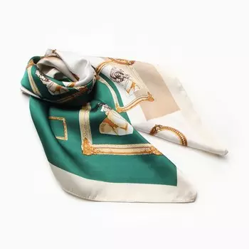 Платок женский MINAKU 70*70 см, зеленый